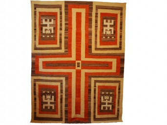 [20686] Kilim Afghan 356x168